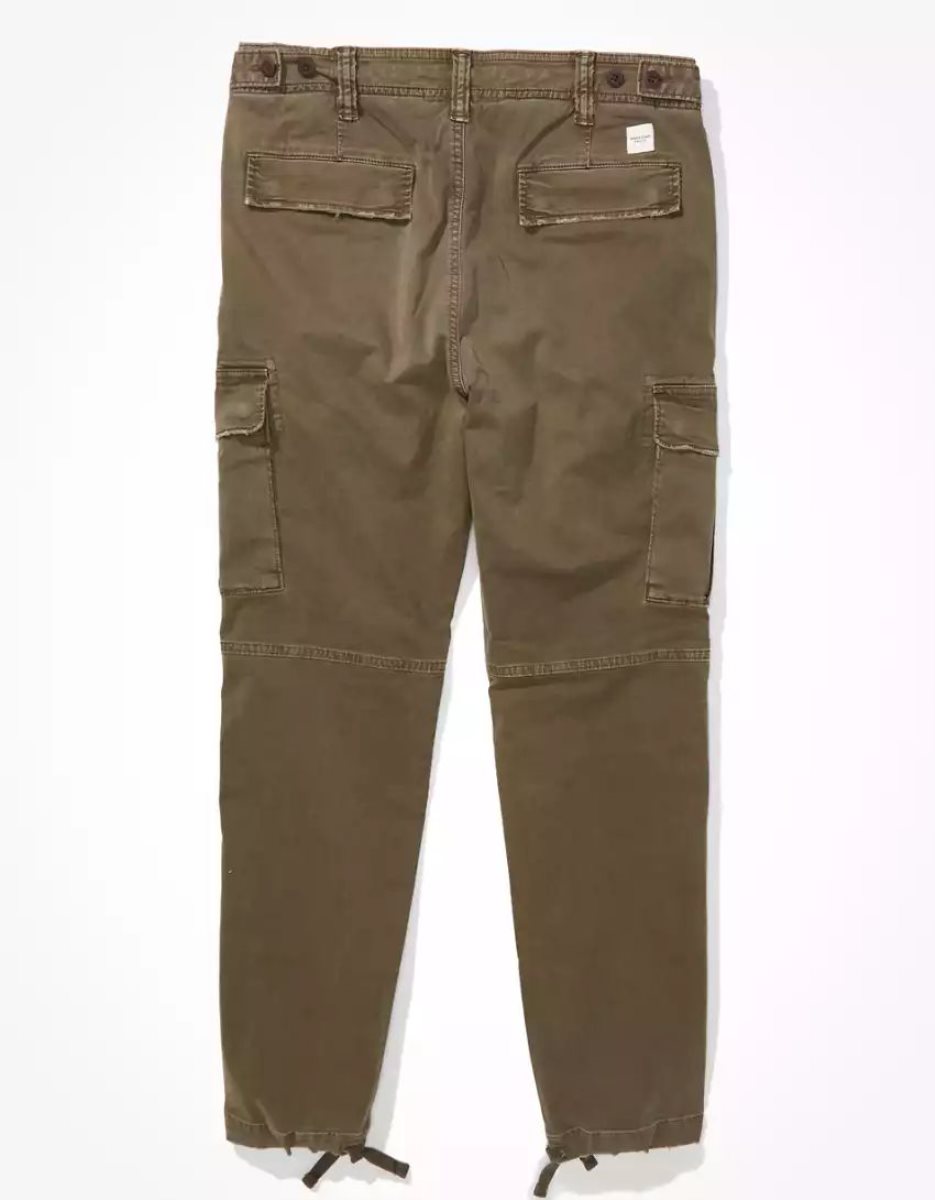 Pantalon American Eagle AE Flex Original Droit Lived-In Cargo Vert Olive Homme | WJG-38669453